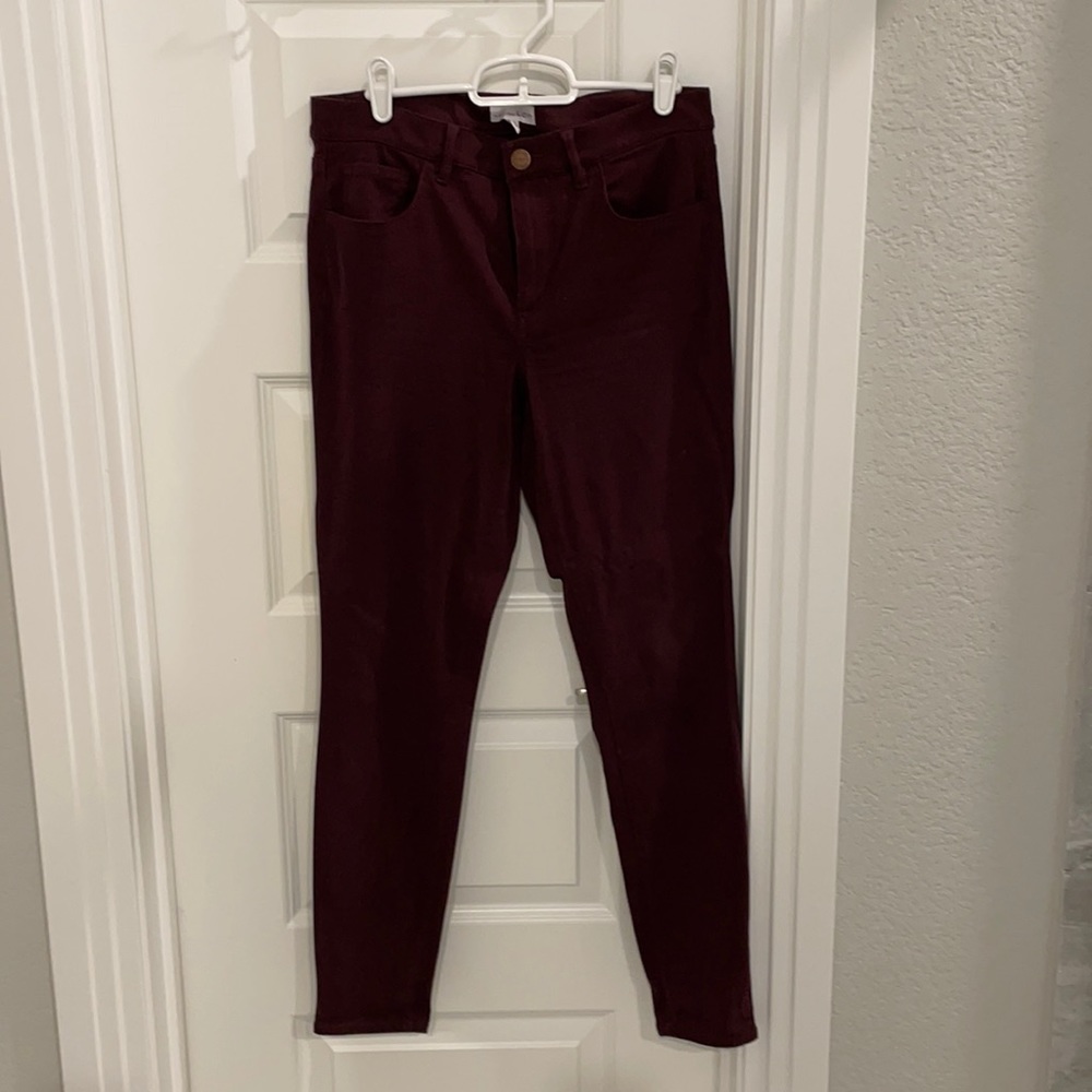 Loft leggings. Zip fly. Size 6. Worn once.